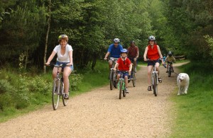 Family cycling