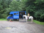 Horse box parking in Ruby Country